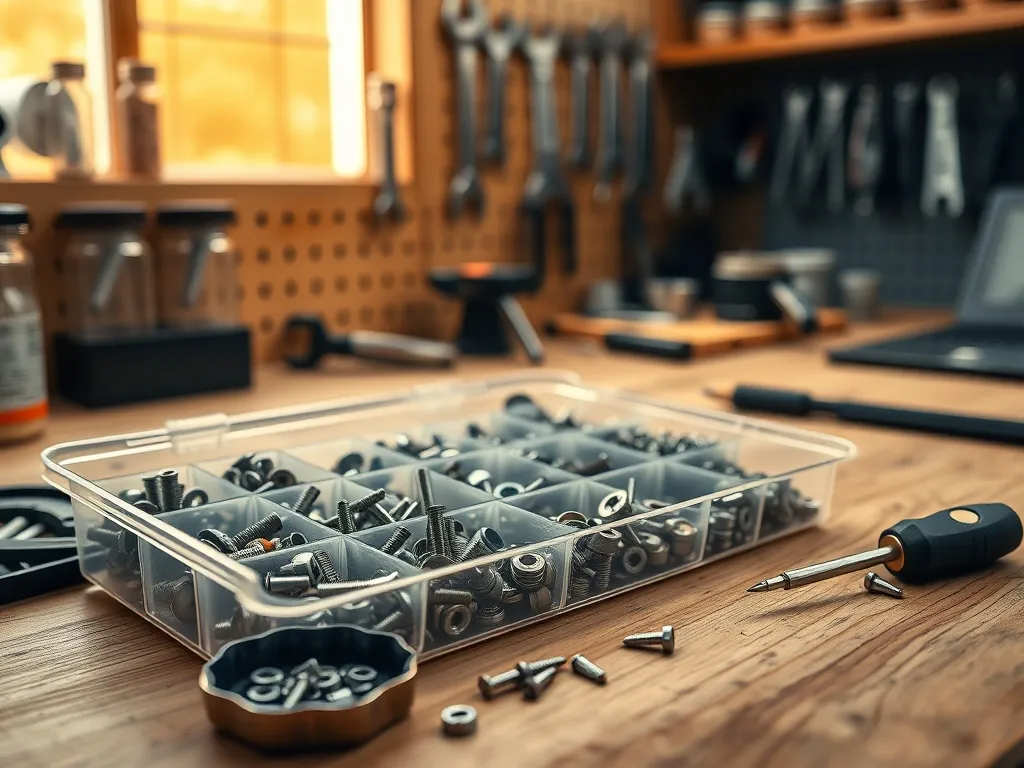 Organizacja śrub i drobnych elementów w warsztacie – pomysły