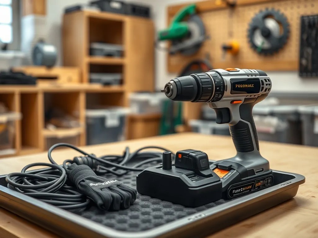 Prawidłowe przechowywanie elektronarzędzi po pracy w warsztacie